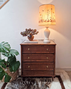 Mid Century Bamboo & Rattan Chest of Drawers