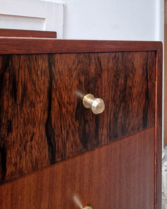 Mid Century Mahogany & Teak Chest of Drawers