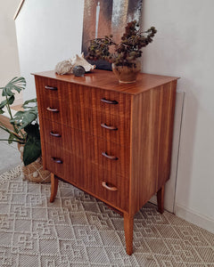 Mid Century Walnut Chest of Drawers