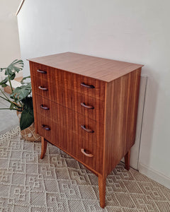 Mid Century Walnut Chest of Drawers