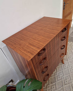 Mid Century Walnut Chest of Drawers