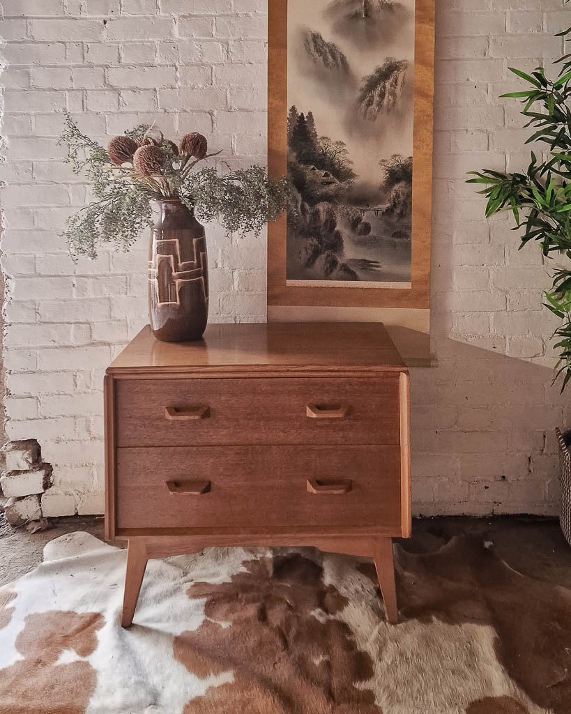 Mid Century G Plan Small Oak Chest of Drawers Brandon E Gomme