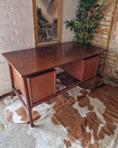 Mid Century Large Teak Executive Desk