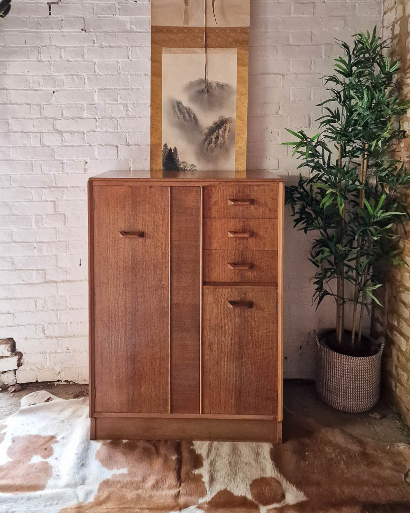 Mid Century G Plan Brandon Tallboy / Gentleman's Wardrobe