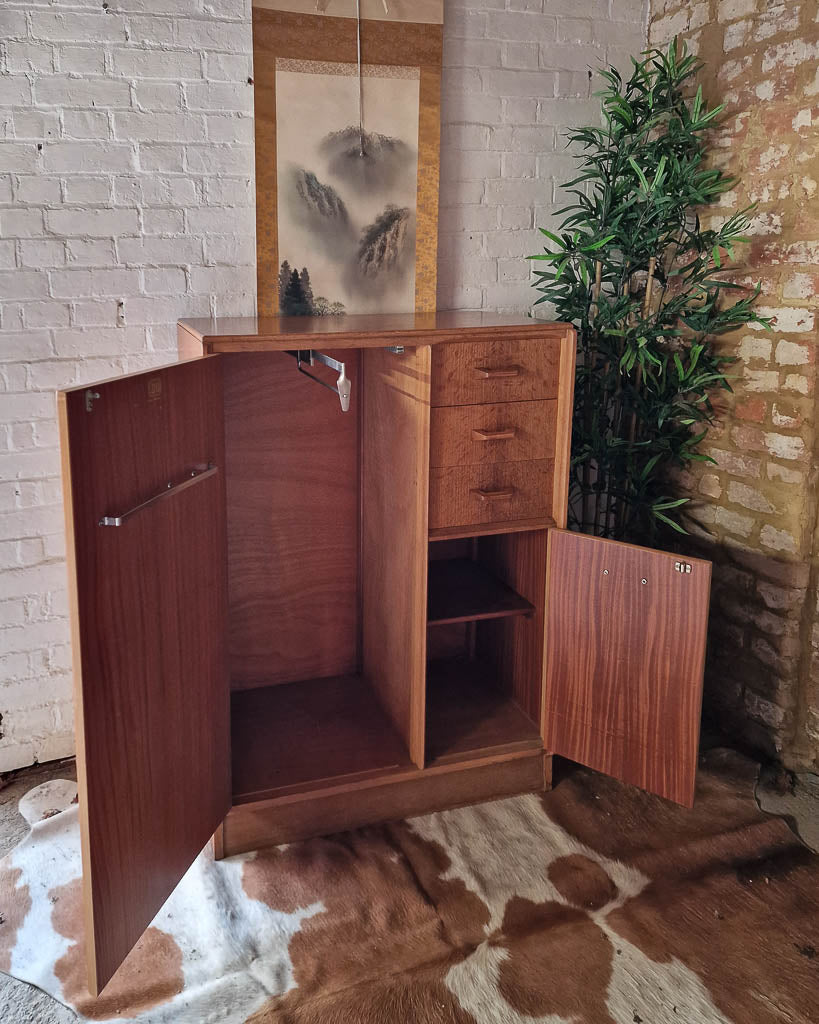 Mid Century G Plan Brandon Tallboy / Gentleman's Wardrobe