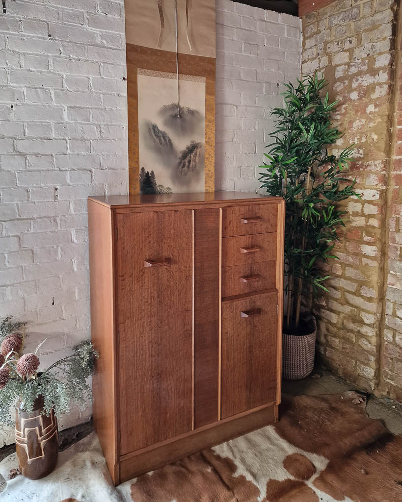 Mid Century G Plan Brandon Tallboy / Gentleman's Wardrobe