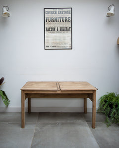 Vintage Double School Desk & Chairs