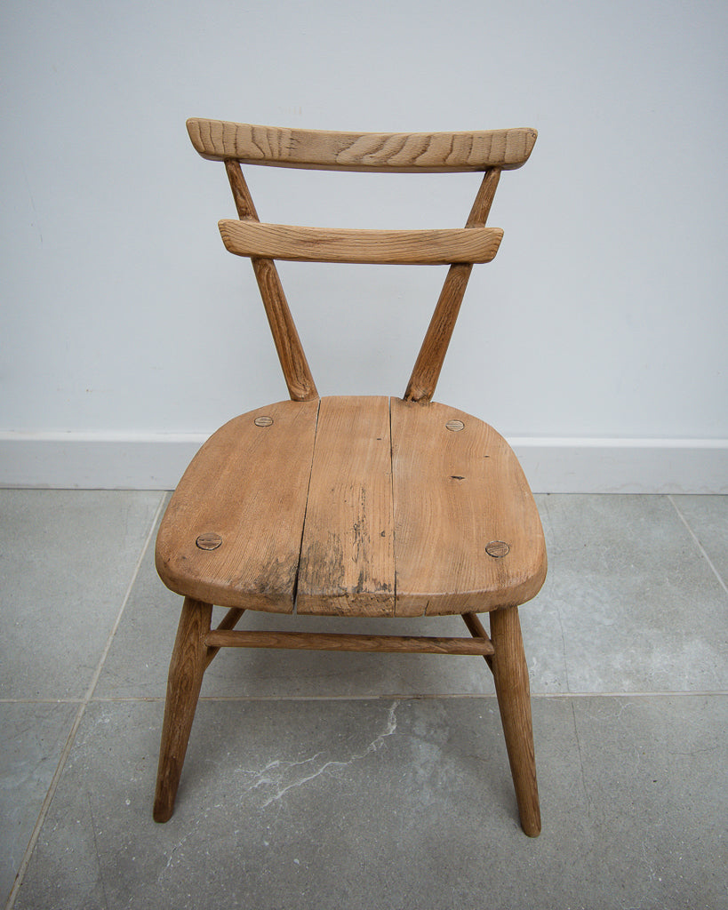 Vintage Double School Desk & Chairs